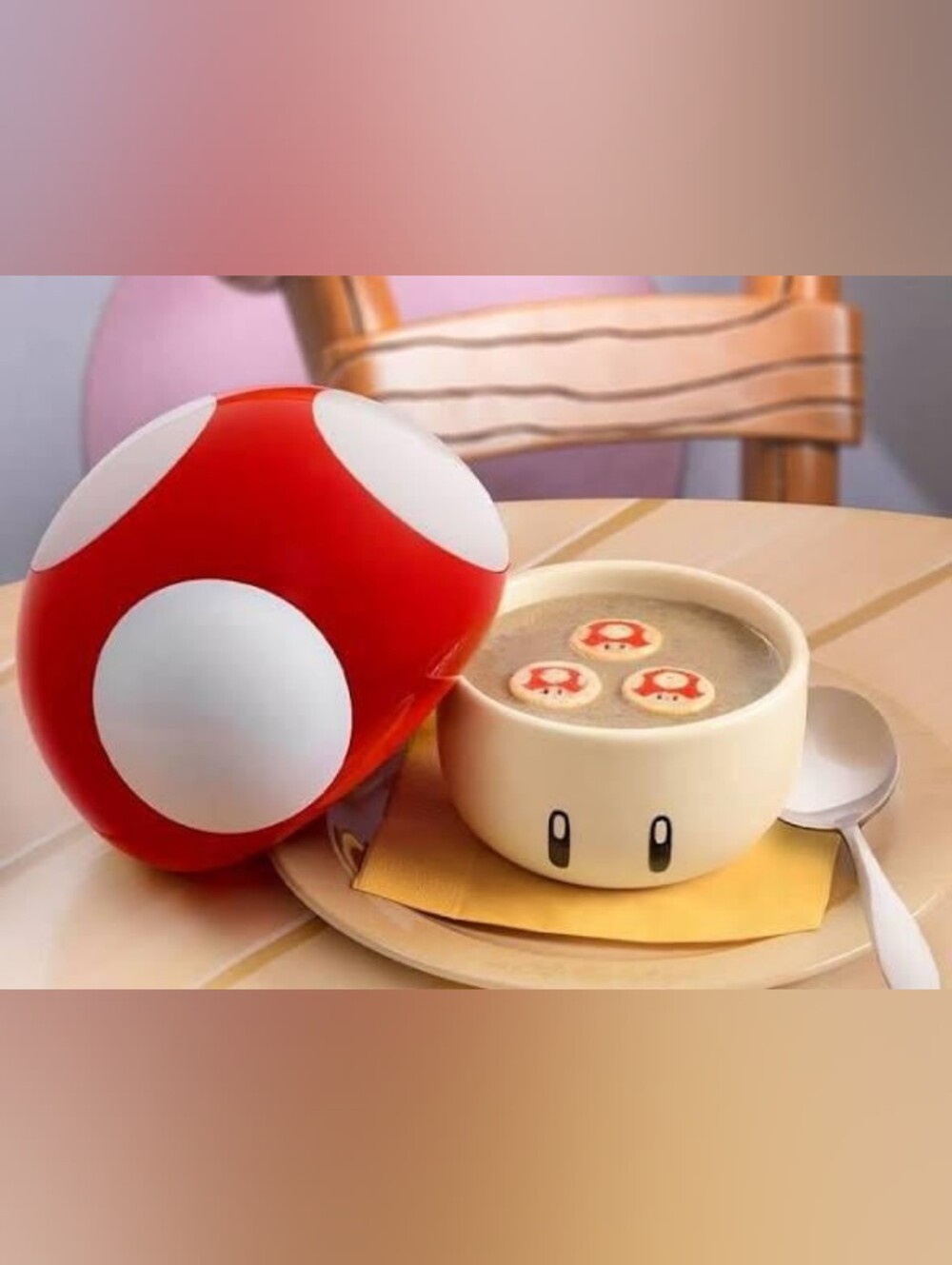 Super Nintendo World Toad Mushroom Soup Bowl 🍄 Toadstool Cafe Mario - Picture 2 of 5